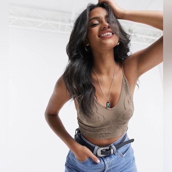 NWT Free People intimately Candy Seamless Bra XS/S nude sand bra - Picture 2 of 10